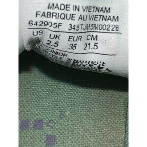 CONVERSE ALL STAR black w/purple laces green size juniors US 3